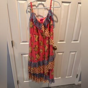 Betsey Johnson Floral dress - great layers and prints!